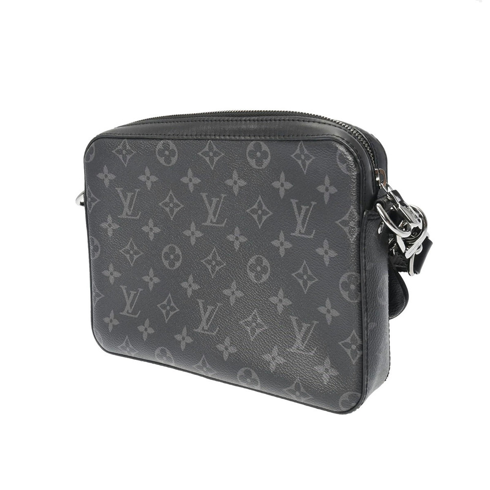 Louis Vuitton Trio Eclipse Bag Black Shoulder Canvas Monogram Messenger Black